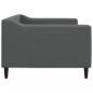 Preview: Tagesbett Dunkelgrau 90x200 cm Stoff