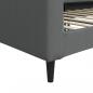 Preview: Tagesbett Dunkelgrau 90x200 cm Stoff