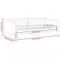Preview: Tagesbett Dunkelgrau 90x200 cm Stoff