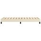Preview: Bettgestell Creme 90x200 cm Kunstleder