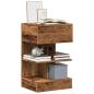 Preview: ARDEBO.de - Nachttische 2 Stk. Altholz-Optik 40x35x65 cm Holzwerkstoff