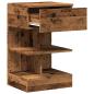 Preview: Nachttische 2 Stk. Altholz-Optik 40x35x65 cm Holzwerkstoff