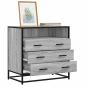 Preview: ARDEBO.de - Schubladenschrank Grau Sonoma 70x41x70 cm Holzwerkstoff