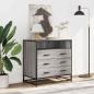 Preview: Schubladenschrank Grau Sonoma 70x41x70 cm Holzwerkstoff
