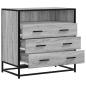 Preview: Schubladenschrank Grau Sonoma 70x41x70 cm Holzwerkstoff