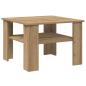 Preview: Couchtisch Artisan-Eiche 60x60x42 cm Holzwerkstoff