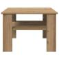 Preview: Couchtisch Artisan-Eiche 60x60x42 cm Holzwerkstoff