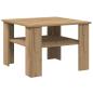 Preview: Couchtisch Artisan-Eiche 60x60x42 cm Holzwerkstoff