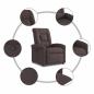 Preview: Relaxsessel Dunkelbraun Stoff