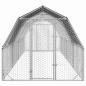 Preview: Hühnerstall mit Dach 2,5x8x2,25 m Verzinkter Stahl