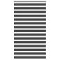 Preview: ARDEBO.de - Zebrarollo Schwarz 125x230 cm Stoffbreite 120,9 cm Polyester