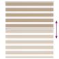 Preview: Zebrarollo Sandbraun 135x150 cm Stoffbreite 130,9 cm Polyester