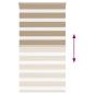 Preview: Zebrarollo Sandbraun 75x100 cm Stoffbreite 70,9 cm Polyester