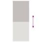 Preview: Duschrollo 110x240 cm Stoffbreite 106 cm