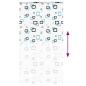 Preview: Duschrollo mit Kassette 130x240 cm Stoffbreite 126 cm