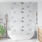 Preview: Duschrollo mit Kassette 130x240 cm Stoffbreite 126 cm