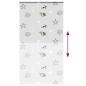 Preview: Duschrollo mit Kassette 130x240 cm Stoffbreite 126 cm