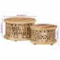 Preview: 2-tlg. Couchtisch-Set Massivholz Mango