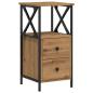 Preview: Nachttisch Artisan-Eiche 34x35,5x70 cm Holzwerkstoff