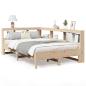 Preview: Massivholzbett mit Regal ohne Matratze 140x200 cm Kiefernholz