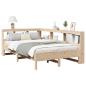 Preview: Massivholzbett mit Regal ohne Matratze 140x200 cm Kiefernholz