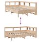 Preview: Massivholzbett mit Regal ohne Matratze 140x200 cm Kiefernholz