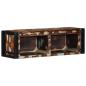 Preview: TV-Schrank Mehrfarbig 80x30x25 cm Altholz Massiv