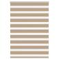 Preview: ARDEBO.de - Doppelrollo Sandbraun 115x100 cm Stoffbreite 110,9 cm Polyester