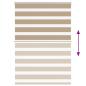 Preview: Doppelrollo Sandbraun 115x100 cm Stoffbreite 110,9 cm Polyester
