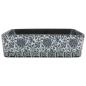 Preview: Aufsatzwaschbecken Schwarz Blau Rechteckig 46x35,5x13cm Keramik