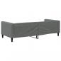 Preview: Tagesbett Dunkelgrau 90x200 cm Stoff