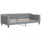 Preview: Tagesbett Hellgrau 90x200 cm Stoff