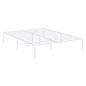 Preview: Bettgestell Metall Weiß 140x190 cm