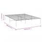 Preview: Bettgestell Metall Weiß 140x190 cm