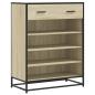 Preview: Schuhschrank Sonoma Eiche 75x38x97,5 cm Holzwerkstoff Metall