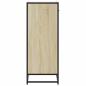 Preview: Schuhschrank Sonoma Eiche 75x38x97,5 cm Holzwerkstoff Metall
