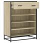 Preview: Schuhschrank Sonoma Eiche 75x38x97,5 cm Holzwerkstoff Metall