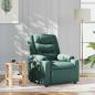 Preview: ARDEBO.de - Massagesessel Dunkelgrün Stoff