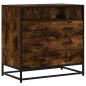 Preview: ARDEBO.de - Schubladenschrank Räuchereiche 70x41x70 cm Holzwerkstoff