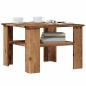 Preview: ARDEBO.de - Couchtisch Altholz-Optik 60x60x42 cm Holzwerkstoff