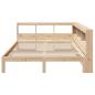 Preview: Massivholzbett mit Regal ohne Matratze 140x190 cm Kiefernholz