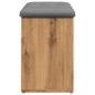 Preview: Schuhbank Artisan-Eiche 82x32x45,5 cm Holzwerkstoff