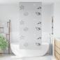 Preview: Duschrollo 90x240 cm Stoffbreite 86 cm