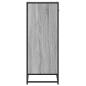 Preview: Schuhschrank Grau Sonoma 75x38x97,5 cm Holzwerkstoff Metall