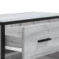 Preview: Schuhschrank Grau Sonoma 75x38x97,5 cm Holzwerkstoff Metall