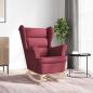 Preview: Schaukelsessel Weinrot 74x90x102 cm Stoff