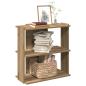 Preview: ARDEBO.de - Bücherregal 3 Böden Artisan-Eiche 60x30x60 cm Holzwerkstoff