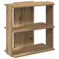 Preview: Bücherregal 3 Böden Artisan-Eiche 60x30x60 cm Holzwerkstoff