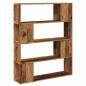 Preview: Bücherregal/Raumteiler Altholz-Optik 100x24x124,5 cm