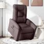 Preview: Relaxsessel mit Aufstehhilfe Dunkelbraun Stoff